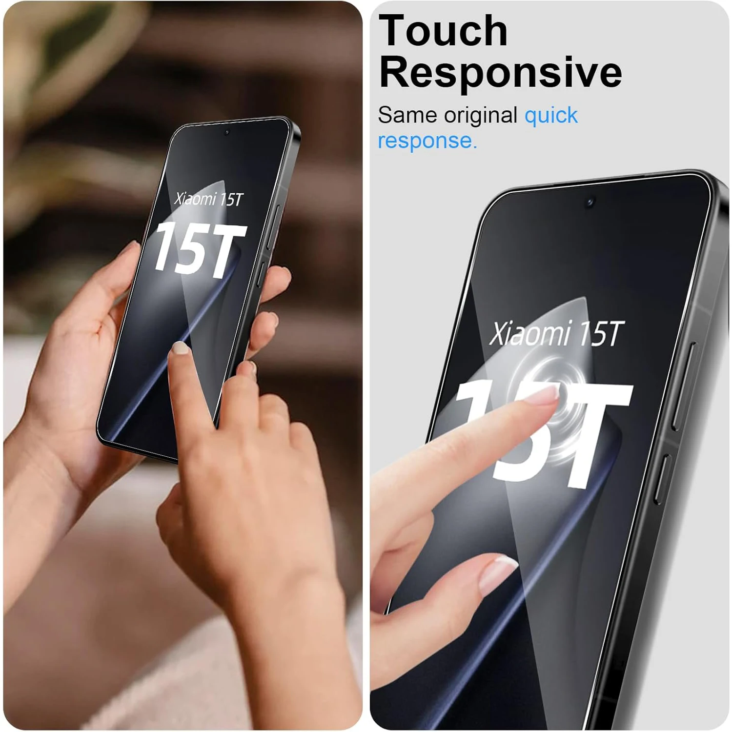 1/2/3/4 Stück für Xiaomi 15T Displayschutzfolie aus gehärtetem Glas – Detail 5