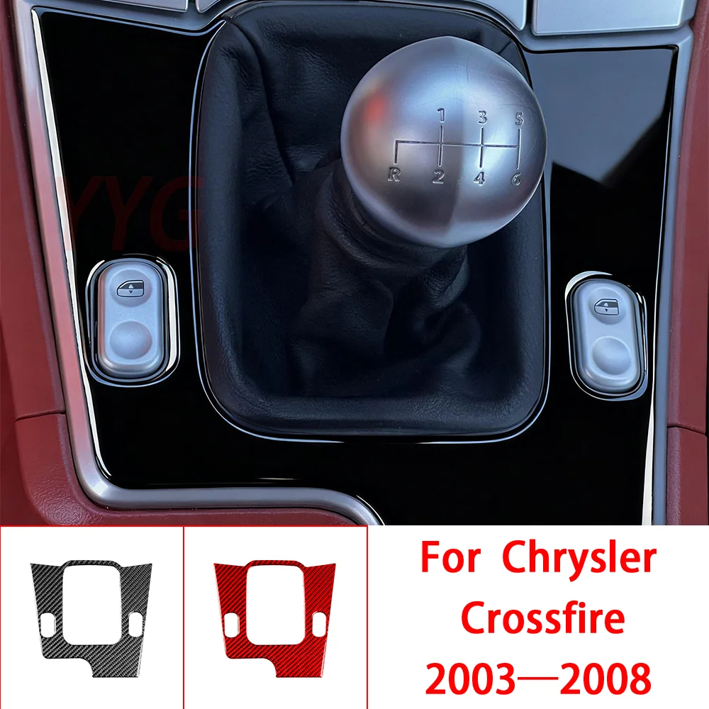 

Car Interior Accessories Console Gear Shift Panel Carbon Fiber Cover Trim Sticker Compatible with Chrysler Crossfire 2003—2008