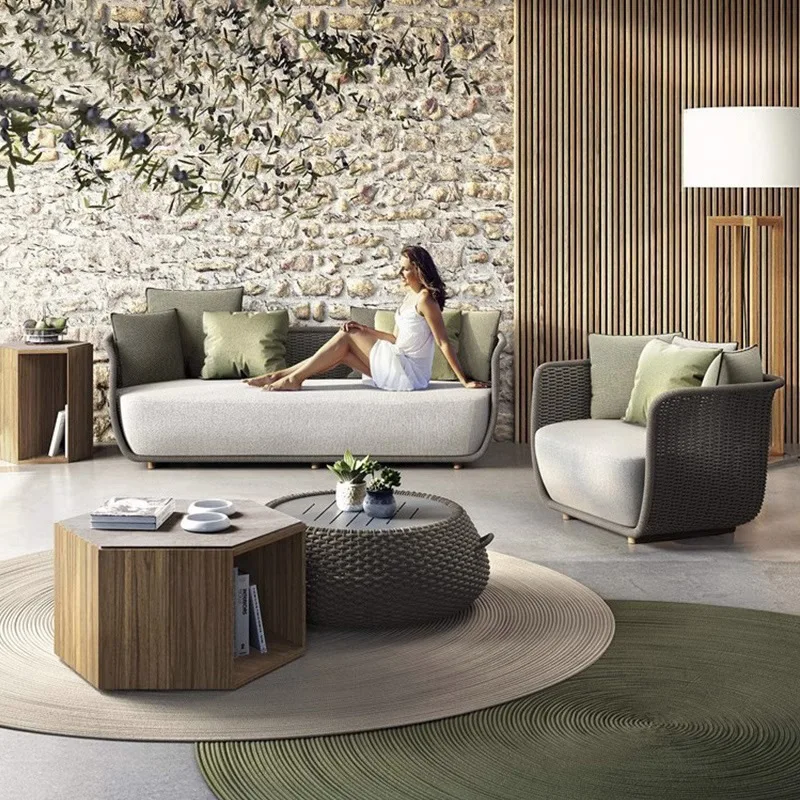 

Customizable Outdoor Rattan Sofa