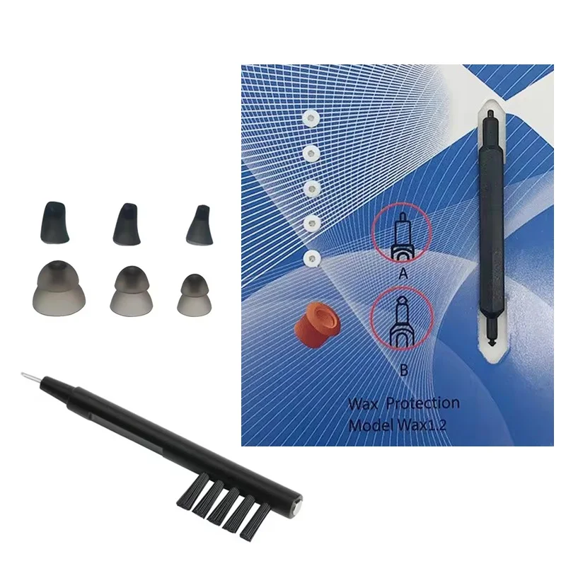 6pcs/set Hearing Aid Earplug Ear Plugs Eartips Domes Hearing Aids Accessories