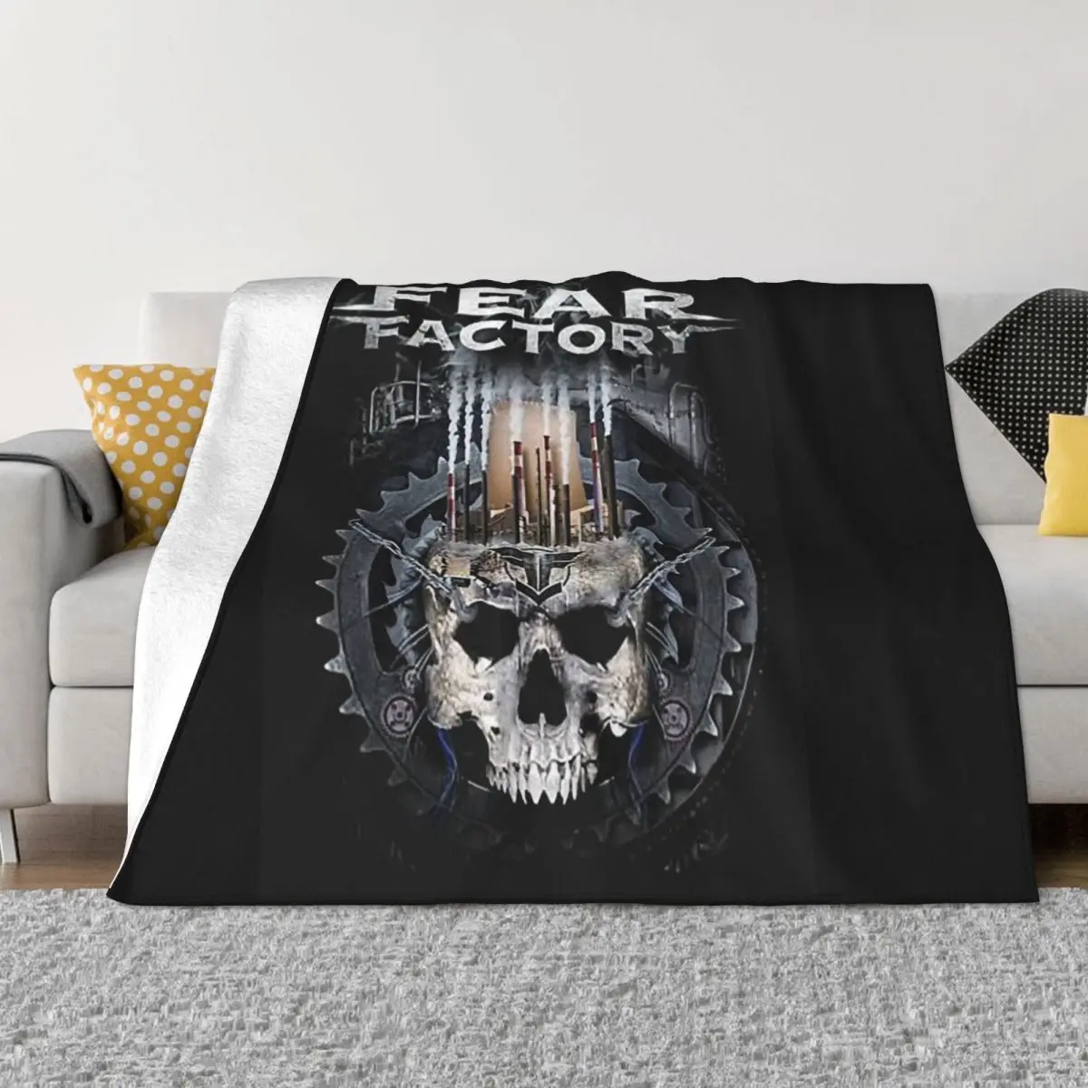 

Fear Factory Throw Blanket Single Giant Sofa Cute Plaid Beautifuls Blankets
