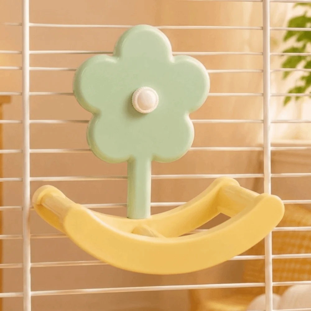 Funny Bite Resistant Bird Swing Hanging Plastic Parrot Pirate Ship Anti Slip Climbing Ladder Cage Accessories