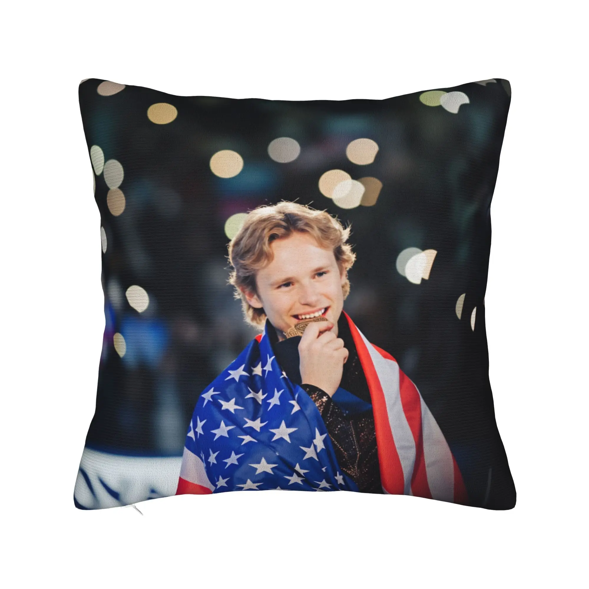 Ilia Malinin Quad God   Pillow Case  Comfy Pillow Cover Cute Funny Pillowcases For Couch Sofa Bedroom