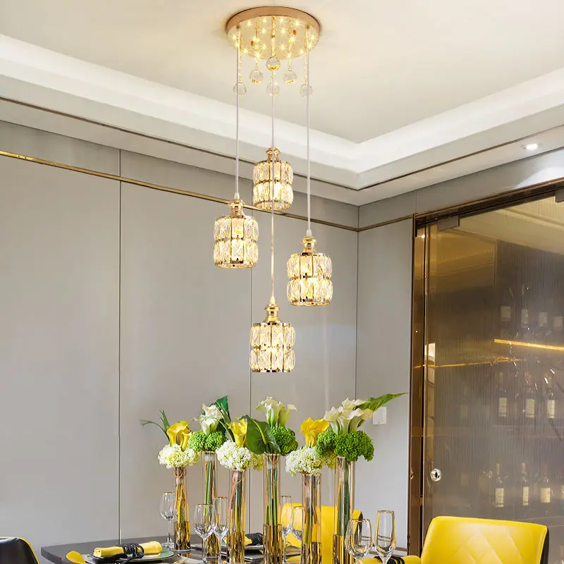 

Modern Crystal LED Chandelier Used for Living Dining Room Food Table Bedroom Pendant Lights Home Decor Lusters Luminaires