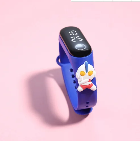 New Mi 3/4 Children's Watch Disney Frozen Ultraman cartoon Doll Watch LED Touch waterproof Sports Electronic kids Watch gifts