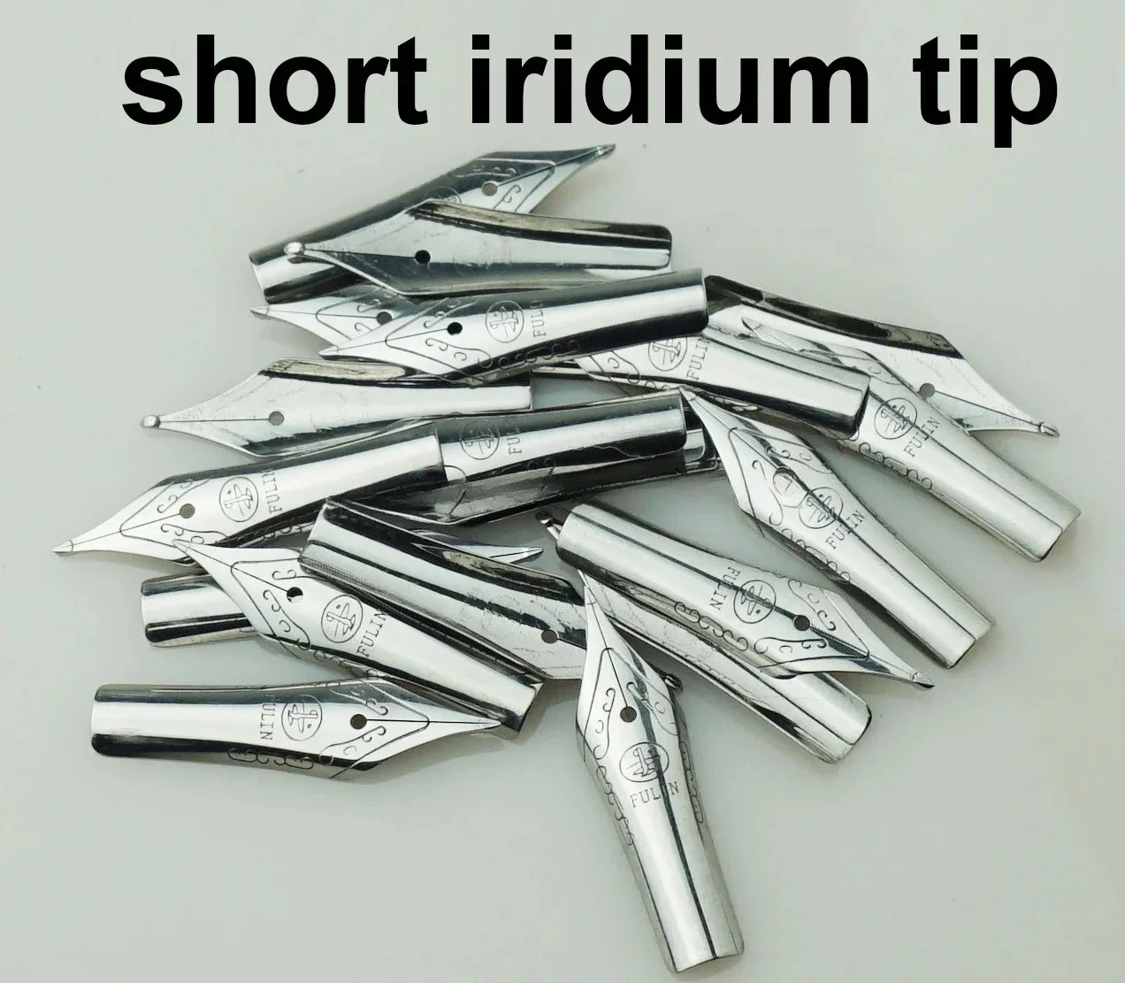 Hot Hand-made Grinding Long Knife Nib No.5 No.6 Fountain Pen Silver/Gold Nib Long/Short Iridium Tip , Pen Accessories