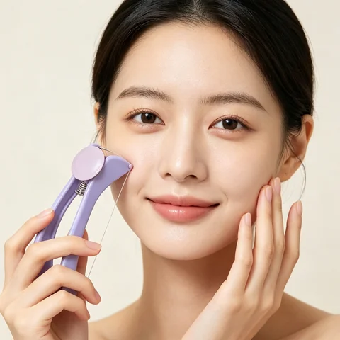 Portable Purple Facial Hair Remover Tool Accessory for Convenient At‑Home Facial Beauty Treatment Application