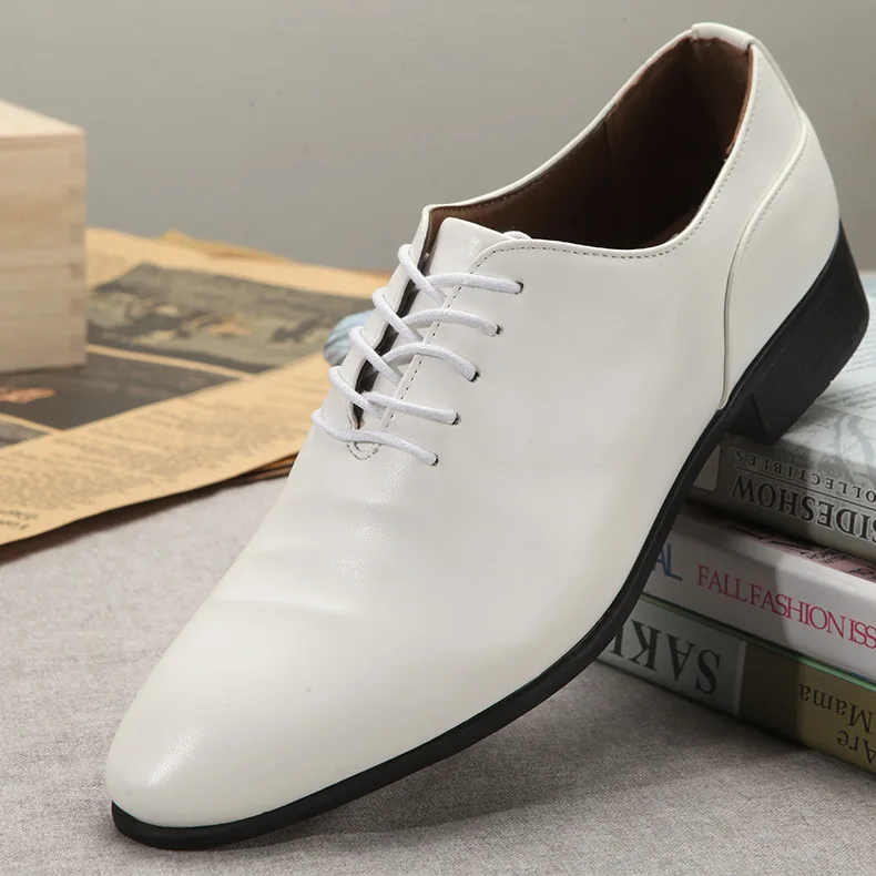 Mens White Dress Shoes Man Wedding Shoes Men 2024 Shoes Leather Formal Suit Shoes Zapatos Oxford Hombre Chaussure Homme Mariage