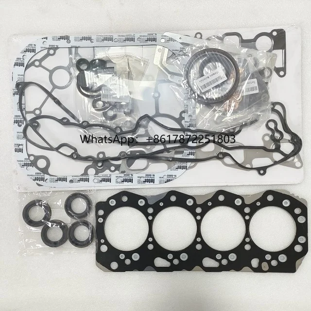 

Excavator Engine Overhaul Gasket Kit for 4JJ1 Full Gasket Kit AE0816E Oil Seal