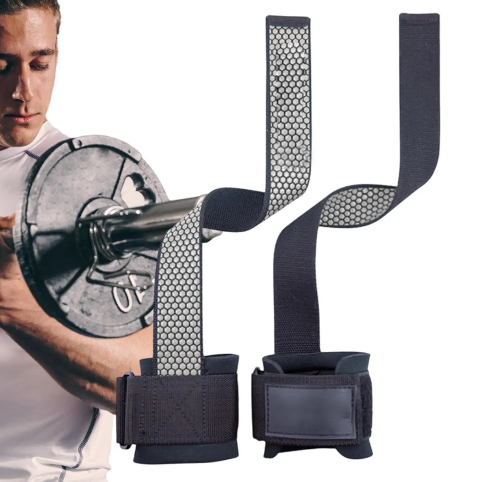 

Weightlifting Straps Heavy Duty Adjustable Deadlift Straps Bodybuilding And Yoga Supplies For Home Outdoor Competition Travel