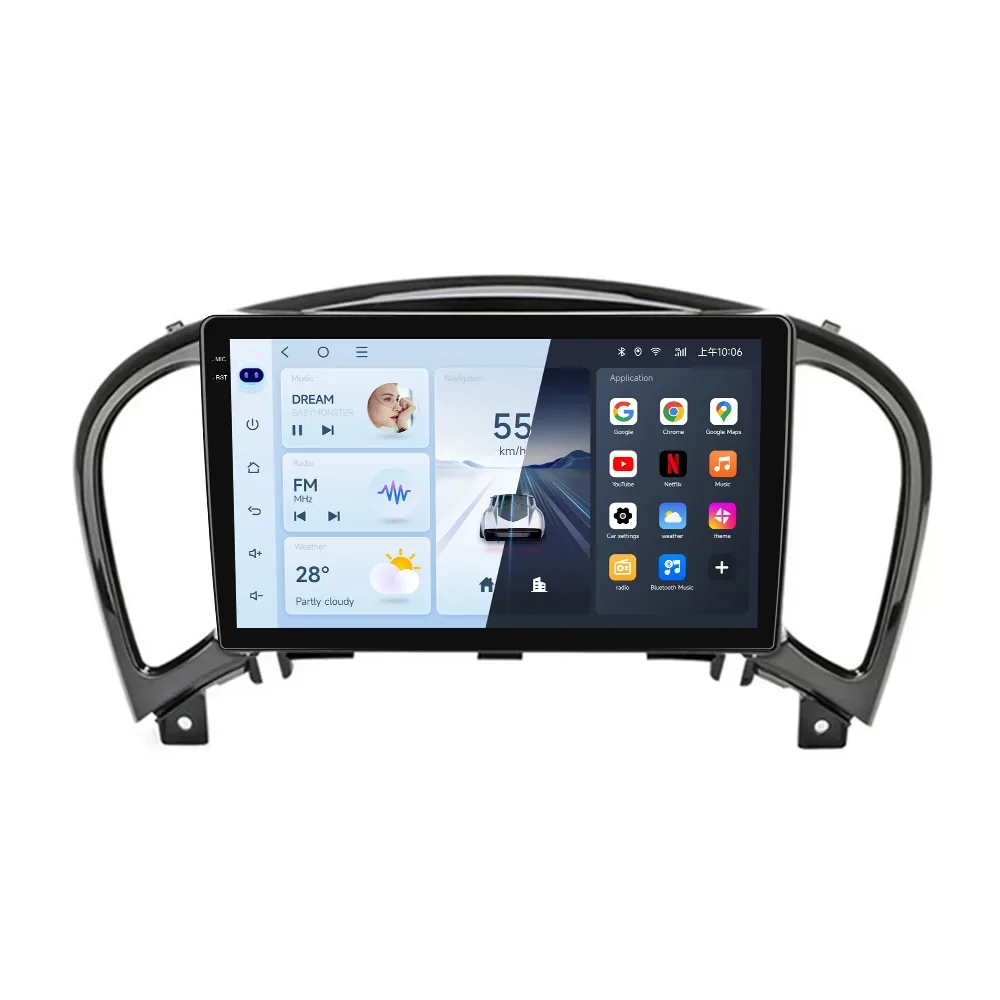 9-Zoll-Autoradio für Nissan Juke YF15 2010 - 2014 Carplay 4G Multimedia-Videoplayer GPS Autoradio KI-Sprachsteuerung 2 Din Android Auto BT
