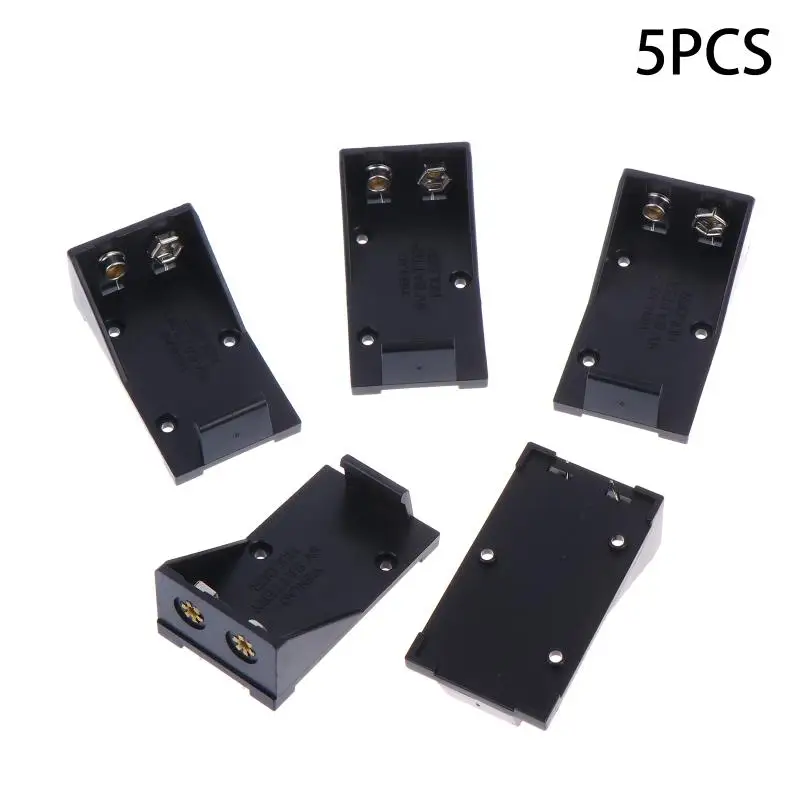 9V Battery Holder With Pins Universal 9 Volt Battery Clip Holder Box Case Secure DIY Projects Power Supply