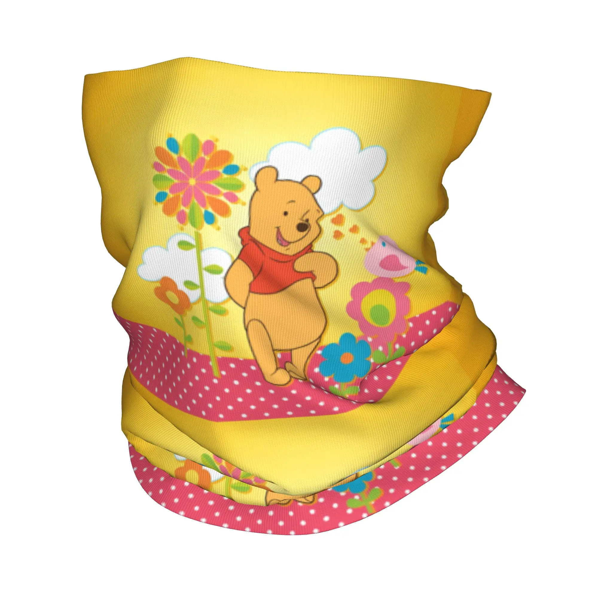 

Custom Cartoons Winnie The Pooh Movies Hot Winter Headband Neck Warmer Men Women Hiking Running Tube Scarf Face Bandana Gaiter