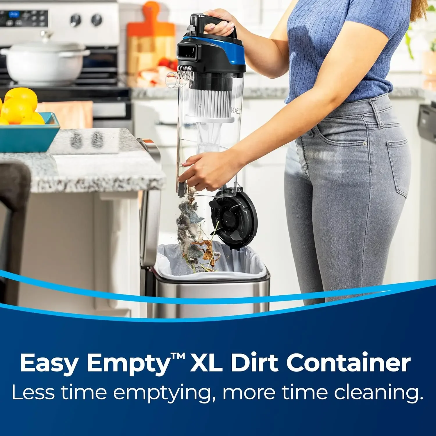 مكنسة كلين فيو تستقيم بدون كيس مع عصا نشطة، 3536