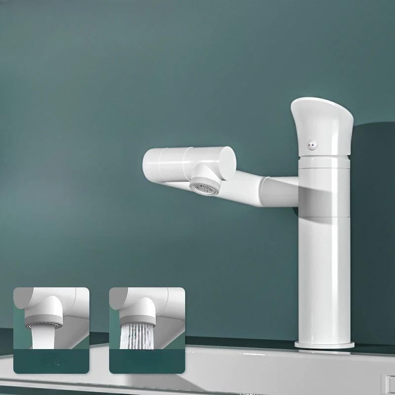 Household Universal Hot and Cold Washbasin Washbasin Basin Faucet Digital Display Folding Single Handle Single Hole