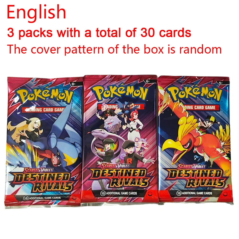 360 Stück Pokémon-Karten Destined Rivals Prismatic Evolutions Scarlet Violet 151 PALDEAN Englische Booster-Kampfkarten