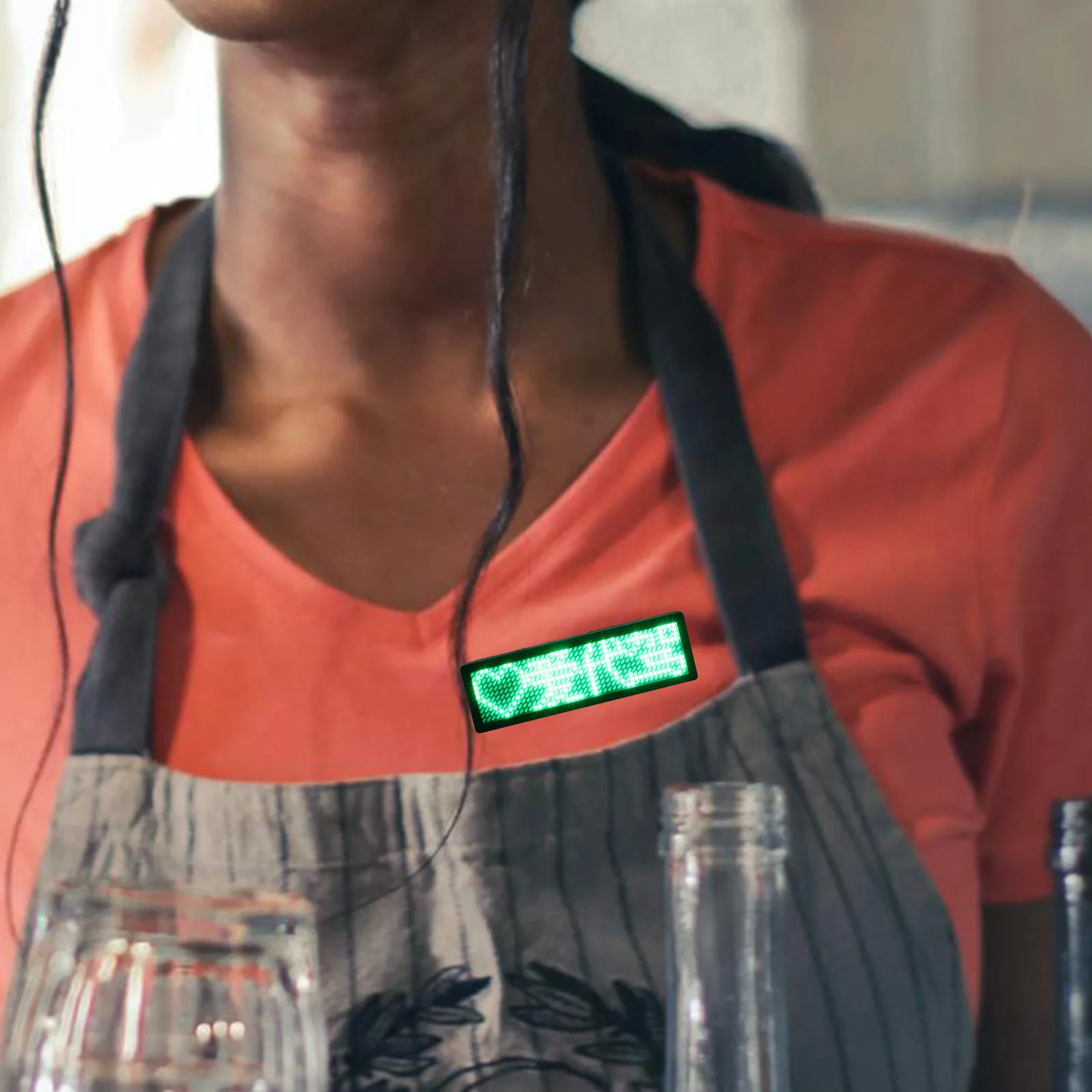 لوحة رسائل رقمية قابلة للبرمجة لاسلكية قابلة لإعادة الشحن وقابلة للتعديل لحدث حفلات الأعمال #2