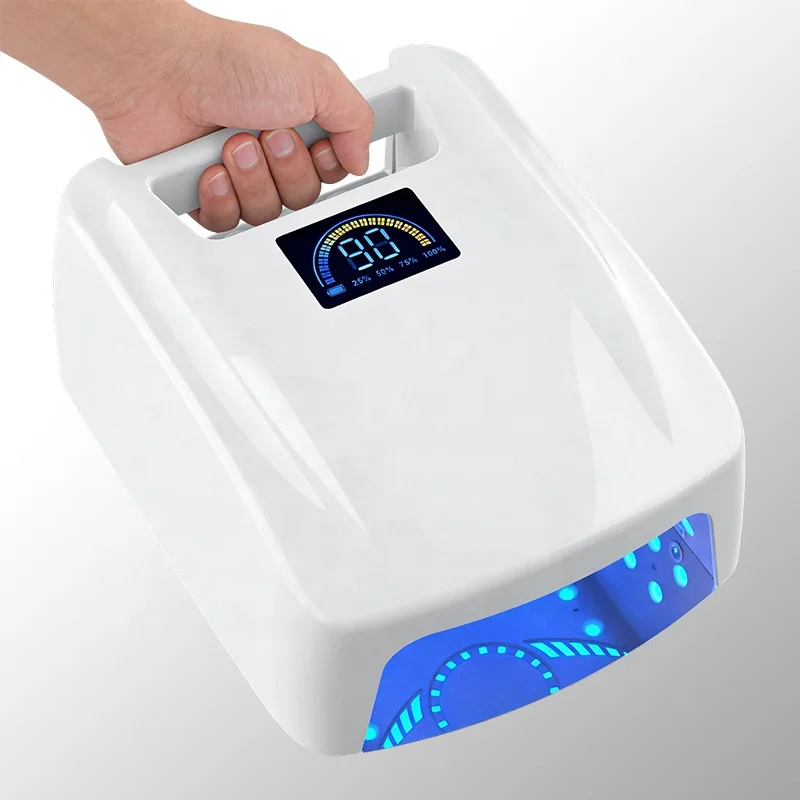 72W Wireless  Nail Lamp Removable Base Painless Heat Mode Fast Curing Light For All Gel Nail Polishes