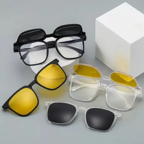 Imagen 2 del producto Vicky-gafas de miopía ópticas con Clip magnético para hombres y mujeres, gafas de sol polarizadas, gafas de lectura graduadas, nuevo, TJ2190
