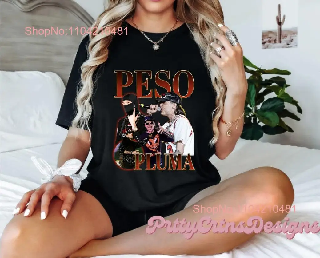 Peso Pluma Exodo Tour 2024, Konzert-T-Shirt, Fans Doble P Merch, lange oder kurze Ärmel