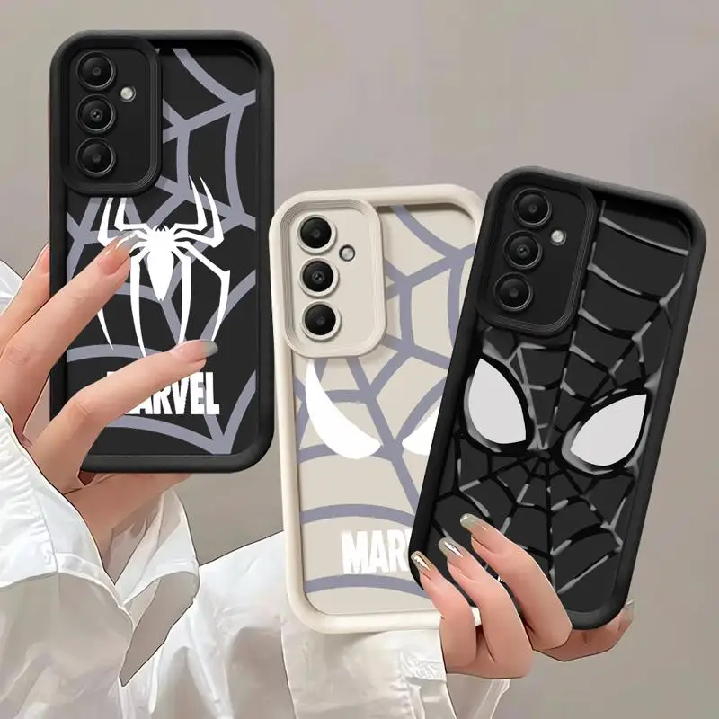 Marvel Spider-Man Superhero Phone case for Samsung Galaxy A55 A52 A33 cases A24 A15 A12 A23 A22 5G A54 A52s A53 A14 funda Cover