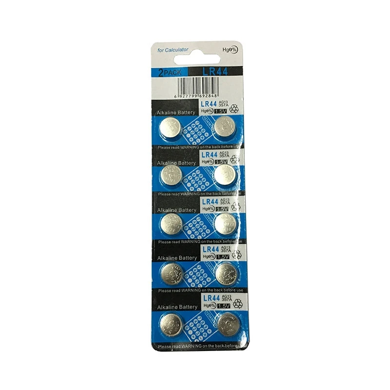 

10pcs/lot LR44 44 AG13 A76 L1154 357A Alkaline Battery For Toys Remote/Watch good quality