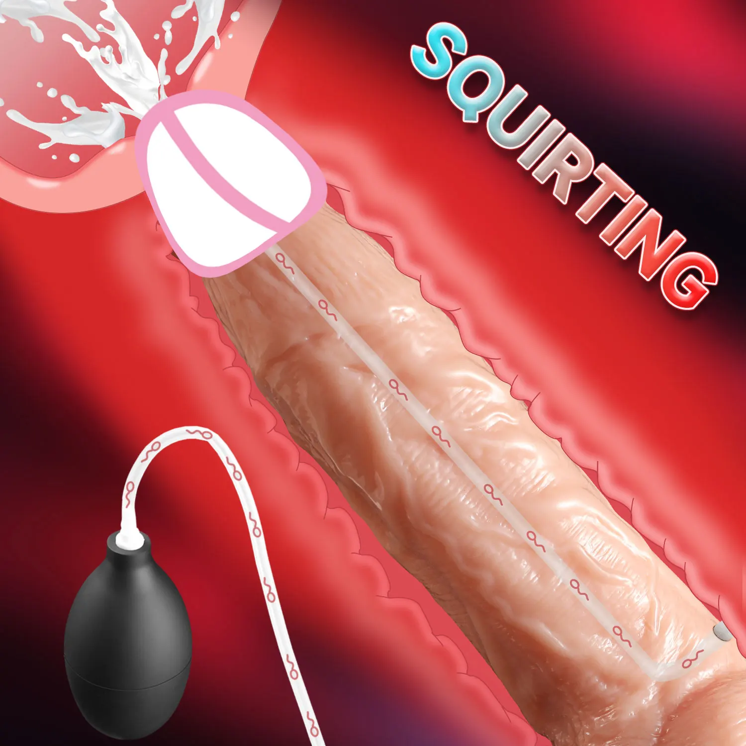 واقعية التدفق دسار المياه القذف كبير القضيب لينة الجلد يشعر رذاذ شفط كأس الاستمناء لعبة الشرج لعبة الجنس للنساء 18 #1