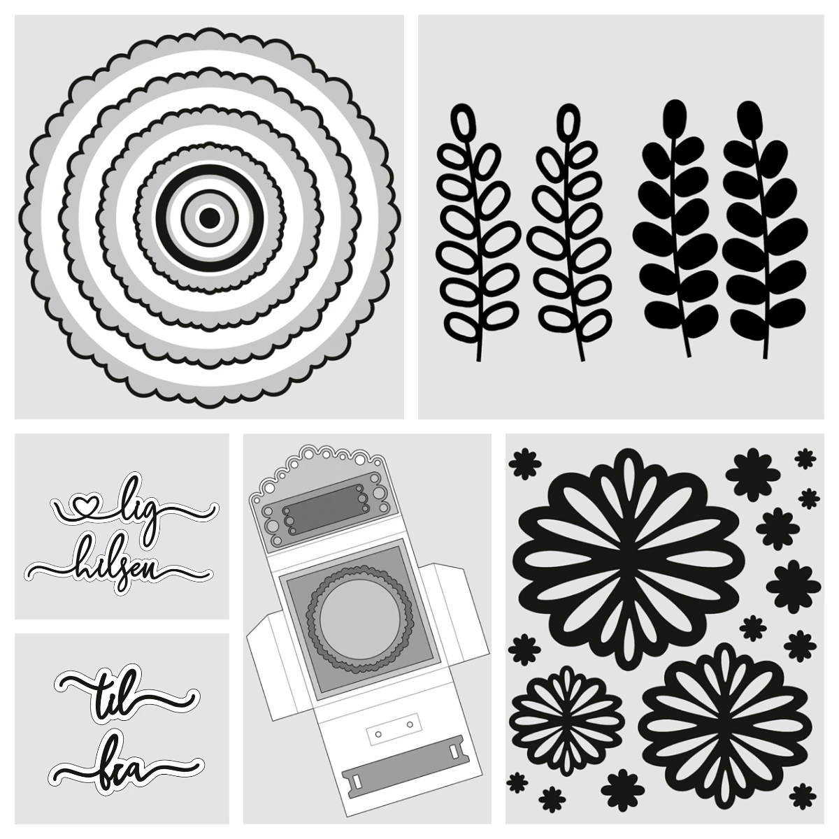 

Warm Regards with Shadow Metal Cutting Dies Cut Die Mold Craft Decoration Embossing Template DIY Greeting Card Handmade