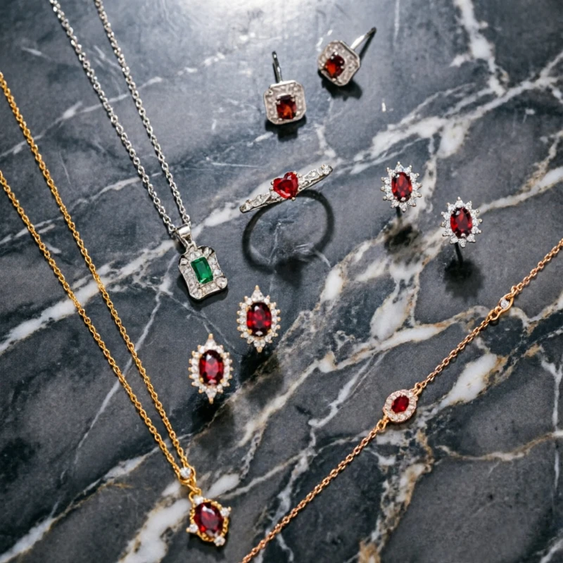 Random 1/10/20/50 Pieces Gentle Jewelry Set Women Necklace Earrings Rings Small Bracelets Soft Style Daily Gift