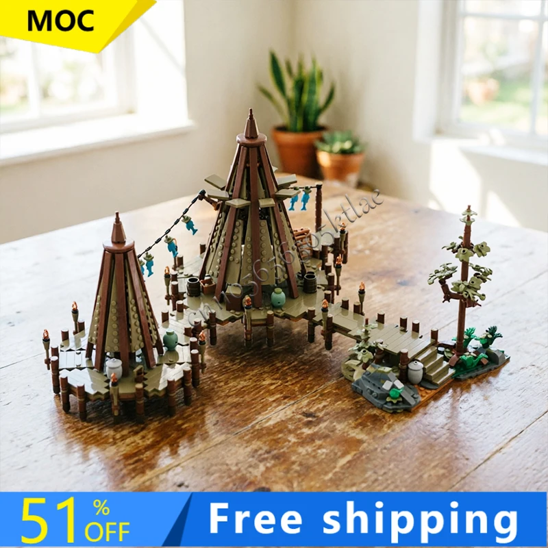 1431PCS MOC Customize Space Battle Series Seaside fishing boat Puzzle Model DIY Assembly Education Originality Kid Toy Xmas Gift