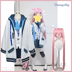 Anime Game Blue Archive Cosplay Kurosaki Koyuki Costume JK School Uniform Wear Coat Dress Lolita Wigs For Girls Woman Customized