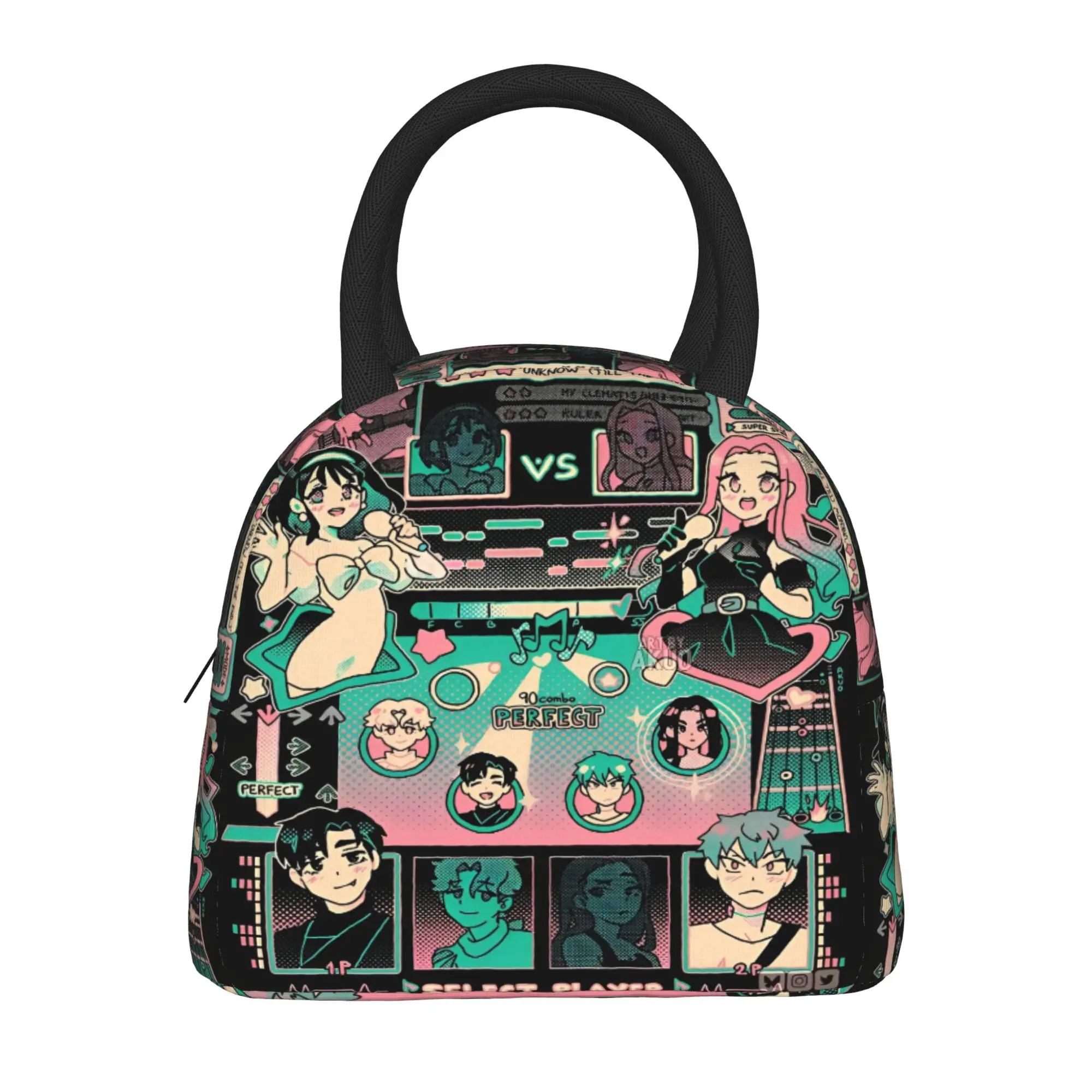 Alien Stage Lunch Bag  Office Lunch Box For Women Aesthetic Custom Thermal Tote Handbags Oxford Portable Cooler Bag