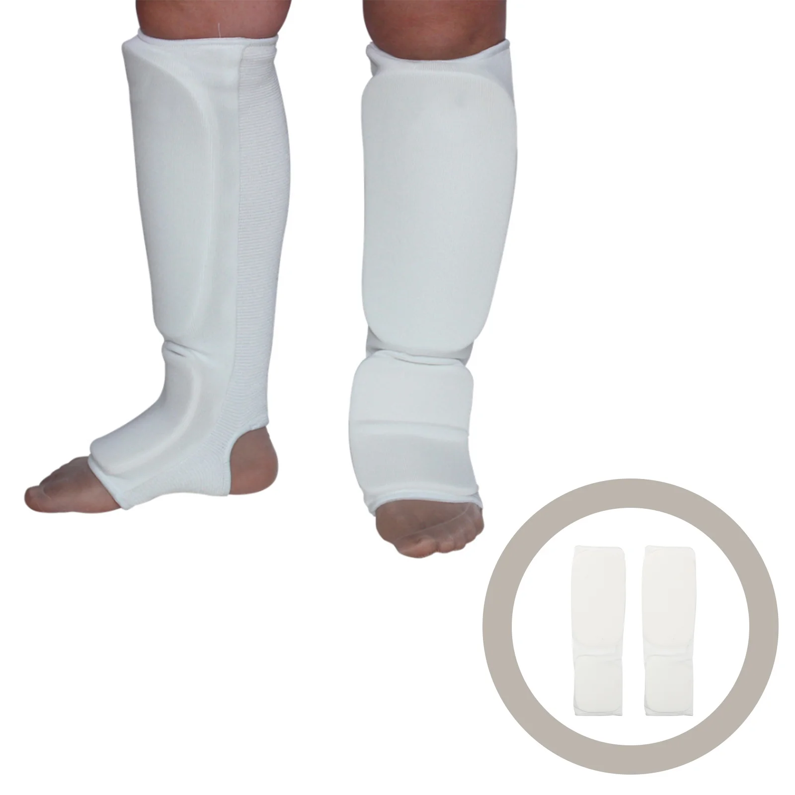 

1Pair Karate Shin Pads Eva Material Quick Perspiration Wick Comfortable Breathable Full Protection Karate Pads