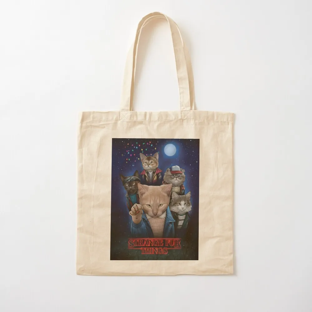 

Strange Fur Things Tote Bag tote canvas men Canvas