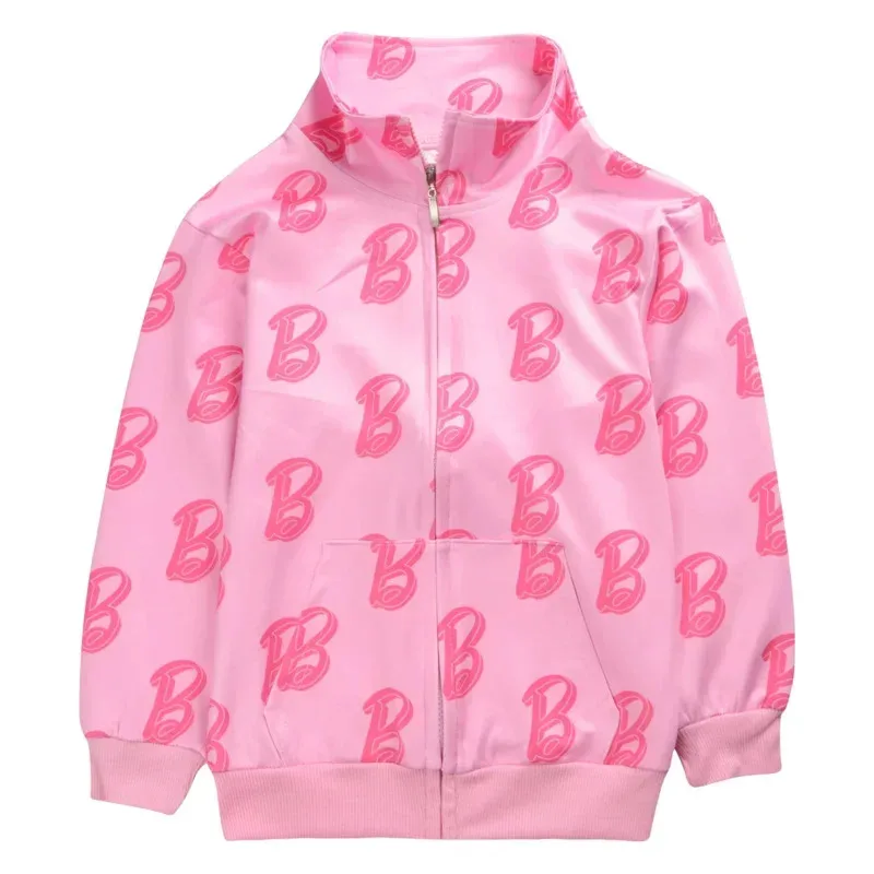 wiwiwi 123Spring Autumn Barbi Teen Girls Clothing Sets Fashion two Piece Outfits Cardigan Sweatshirt Pants Kids Tracksuit Suits - view 3