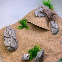Fiah Tank Habitat Terrarium Décor, Underground Cave,3D Printed Aquarium Hidden Cave Shelter for Small Fish Shrimp Reptiles