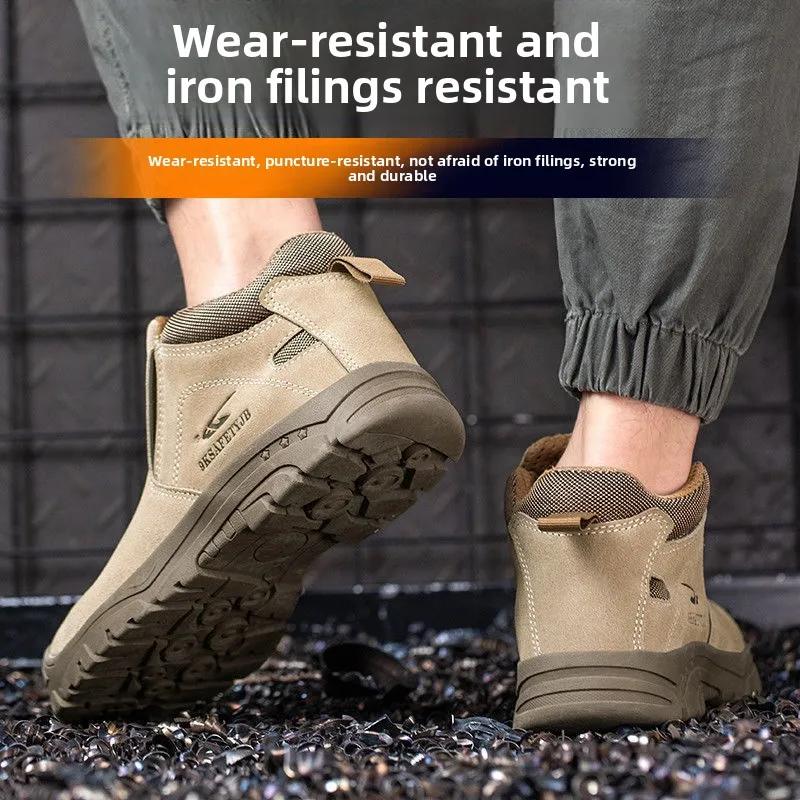 الشتاء الرجال الأحذية أحذية عمل أحذية أمان دافئة مكافحة تحطيم الصلب تو المضادة للثقب النساء الأحذية ارتداء مقاومة للانزلاق 2025 الشتاء #4
