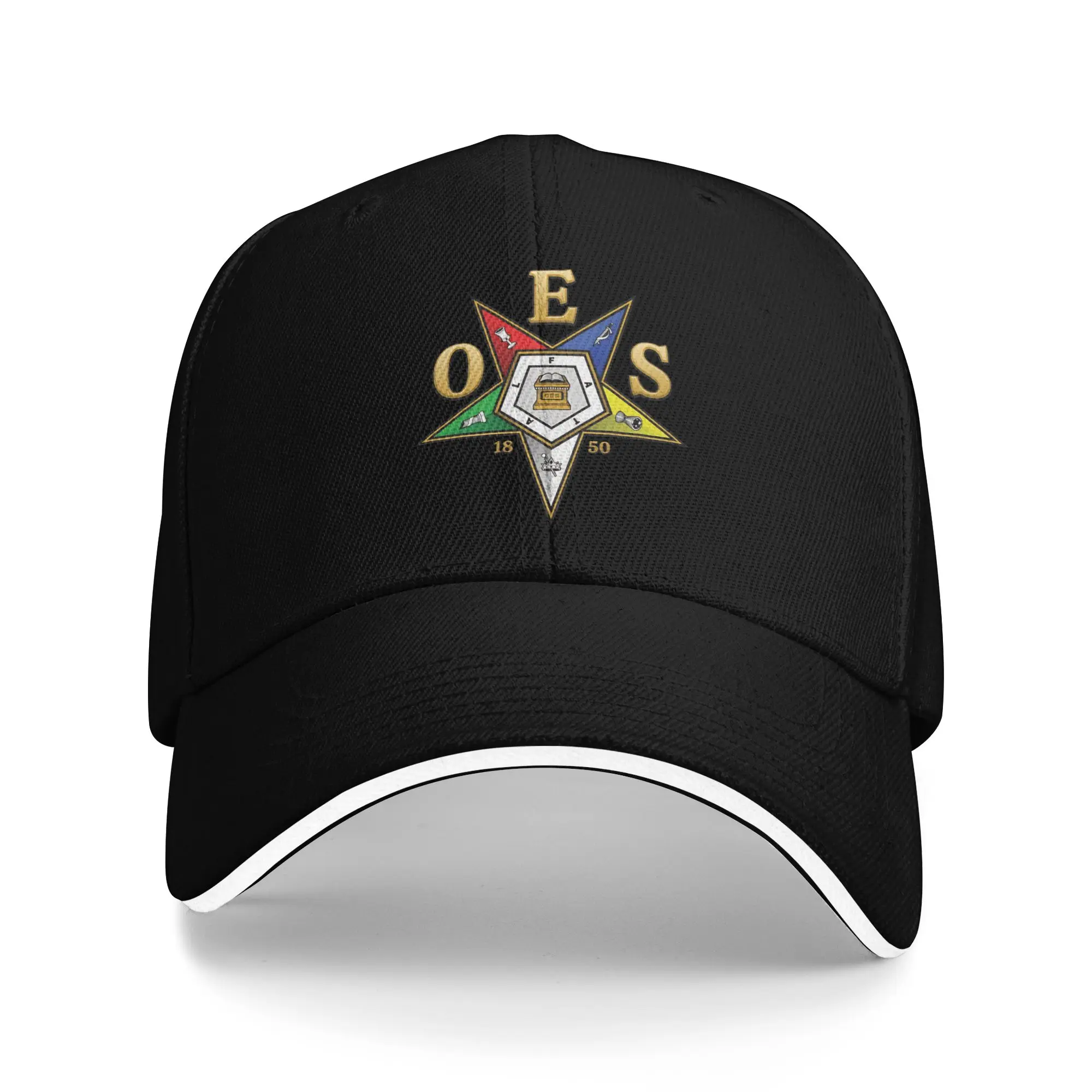 Summer OES Emblem Order of the Eastern Star  Baseball Cap Running Hippie Trendy Design Sun Hip Hop Hats Unisex Men Baseball Caps