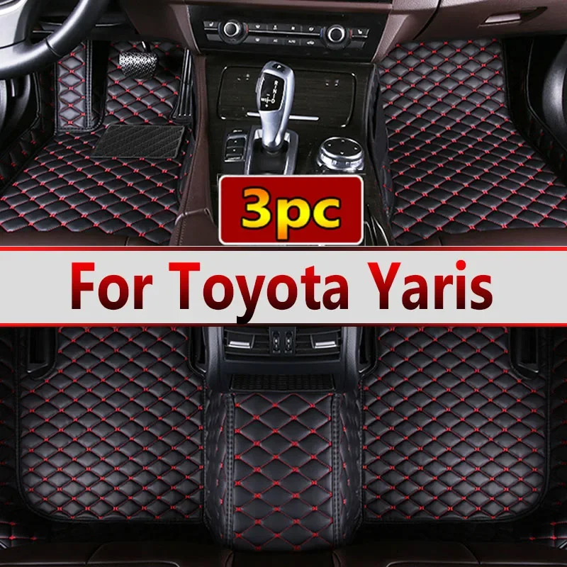 Car Floor Mats For Toyota Yaris 2008 2009 2010 2011 2012 2013 Custom Auto Foot Pads Automobile Carpet Cover Interior Accessories