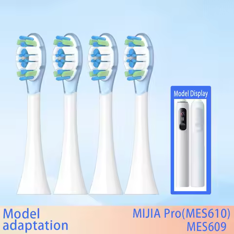 Replacement Brush Heads For XIAOMI MIJIA Pro MES610/MES609 Sonic Electric Toothbrush Dupont Bristle with Caps Sealed Pack