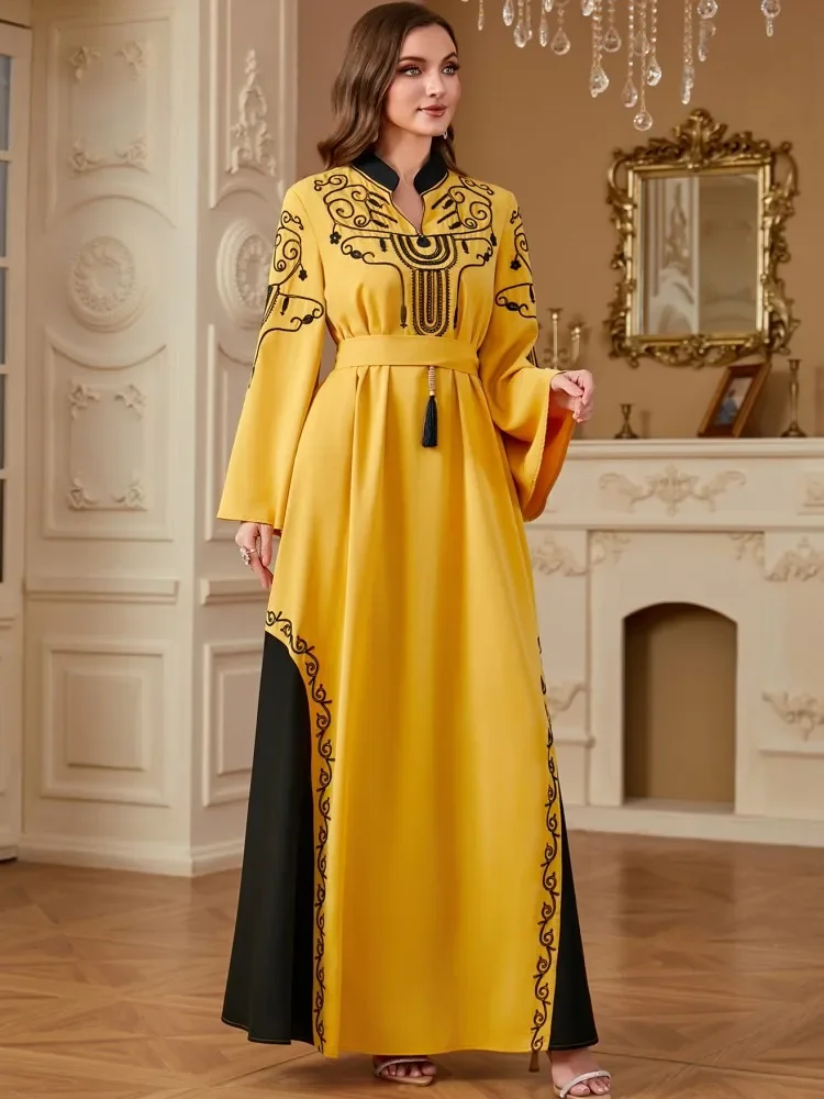 Abayas pour femmes dubaï luxe africain musulman Robe de mode Caftan Marocain robes de soirée Boubou Robe Djellaba Femme