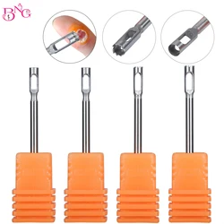 Roestvrij Staal Medische Pedicure Boor Sneller Maïs Remover Removal Voet Eelt Cuticle Cutter Rotary Burr Bits Tool