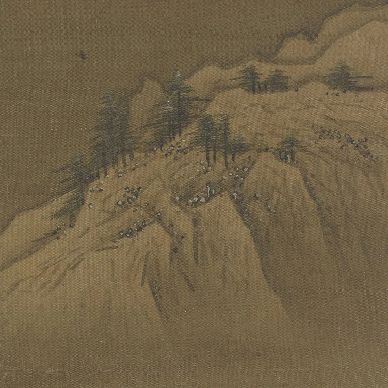 Xia Gui 눈 덮인 풍경 그림, 고대 중국 그림, 고전 미술 1:1 박물관, 오리지널 대형 복제, 1195-1224