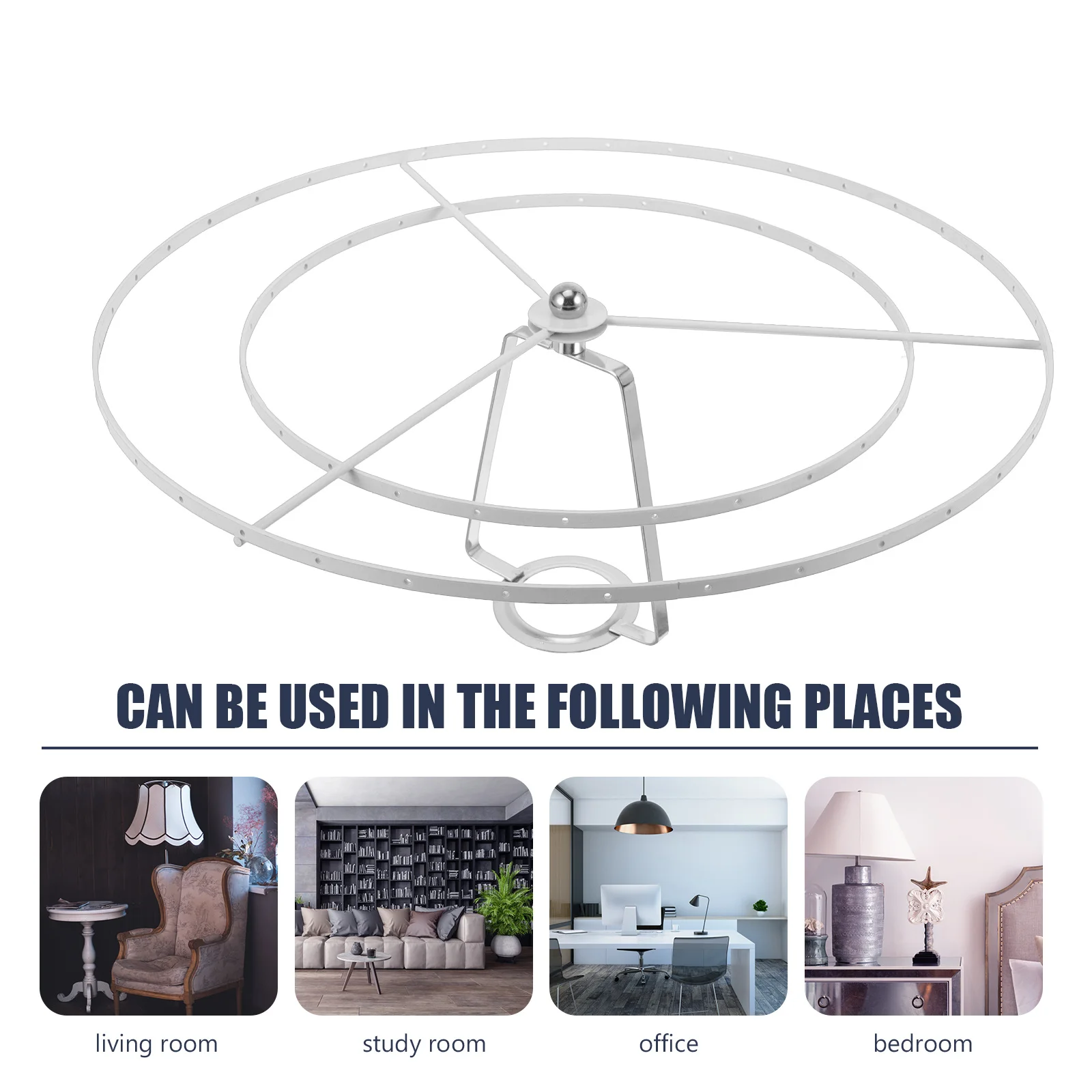 

1 set 1 Set Metal Lampshade Frame For Diy Pendant Light Vintage Ceiling Lamp Cover Shade Ring Holder Cage Bracket Rack