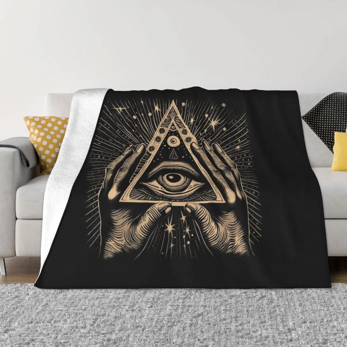 All Seeing Eye Throw Blanket Fluffy Softs For Sofa Thin Blankets