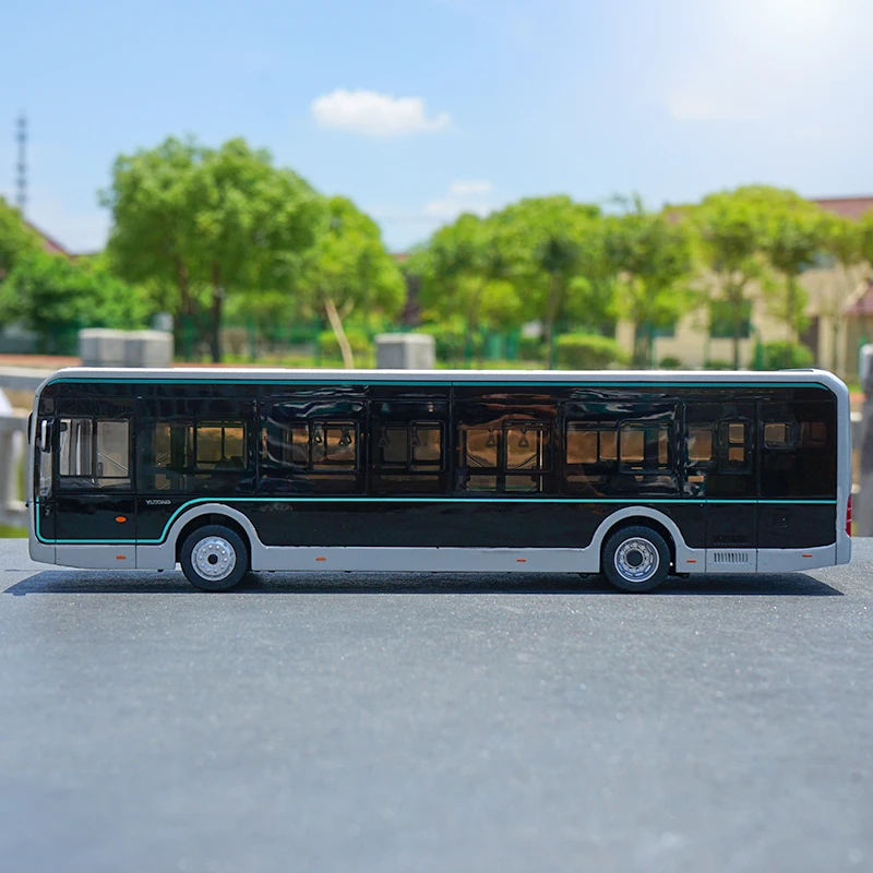 Modelo de autobús Yutong 1:42 U12 U 12, modelo de diamante negro