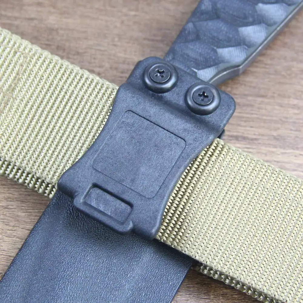 1.5" Belt Loop Kydex Sheath Holster Pouch Clip Slotted Holes Attachments With Mounting Hardware Quick Fold Over Loop Clip