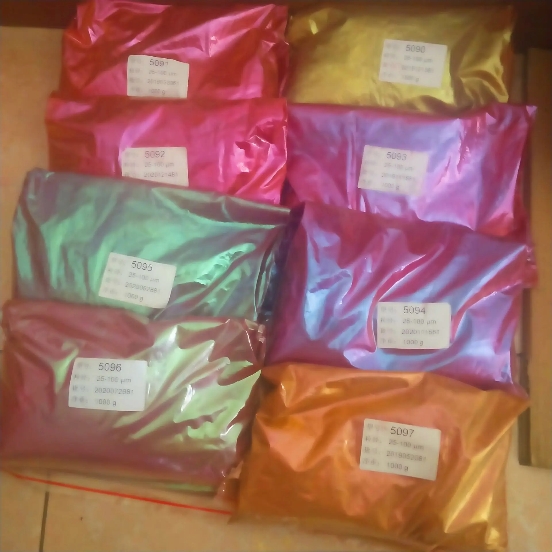 25g Epoxy Resin Chameleon Mica Powder Color Shifting Pearl Pigment DIY Crafts Seal Wax Paint Rubber Dip Paint