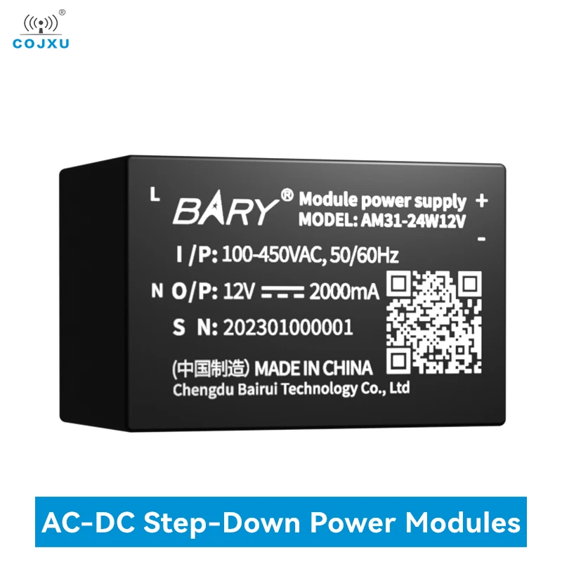 

AC-DC Step Down Power Supply Module COJXU AM31-24W12V 12V Low Power Small Size High Reliability Low Ripple