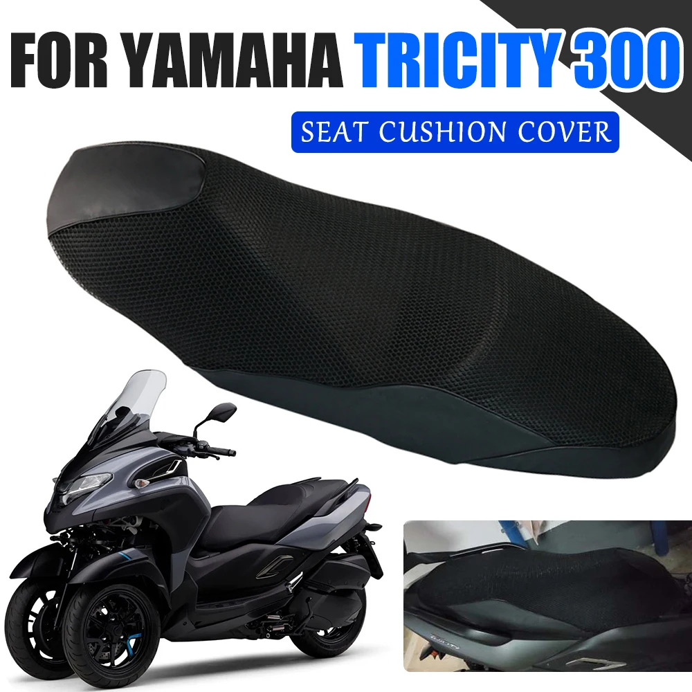 For Yamaha Tricity 300 Tricity Tricity300 Motorcycle Accessories Seat Cushion Cover Sunscreen Thermal Protection Guard Mesh Pad